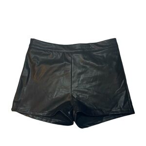 Faux Leather Shorts